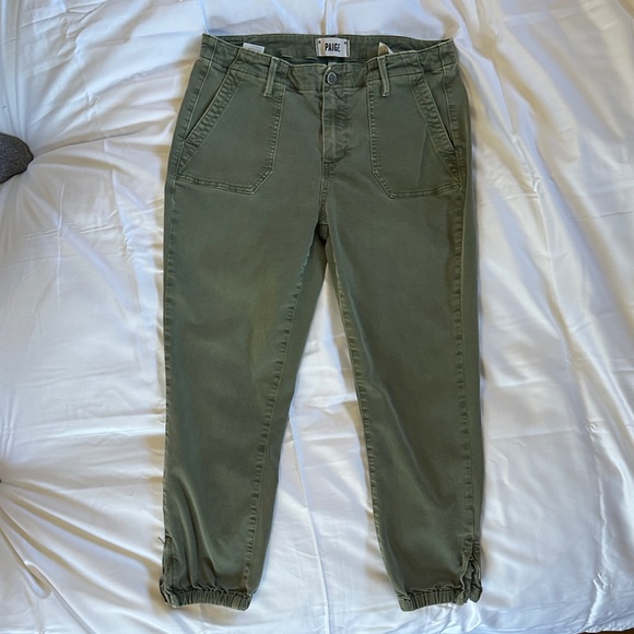 PAIGE Pants - PAIGE Sage Green Casual Joggers
